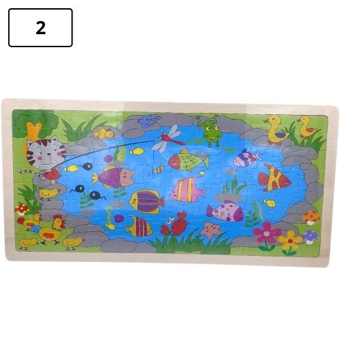 Rompecabezas infantil grande de madera 2