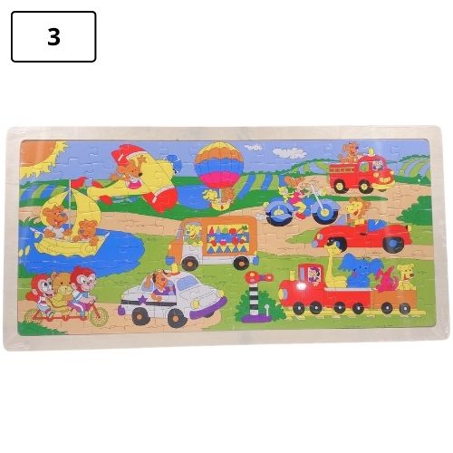 Rompecabezas infantil grande de madera 3