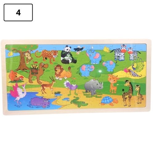 Rompecabezas infantil grande de madera 4