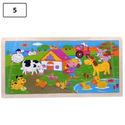 Rompecabezas infantil grande de madera 5