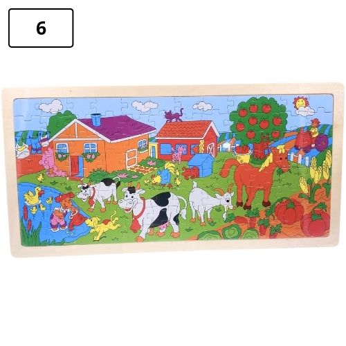 Rompecabezas infantil grande de madera 6