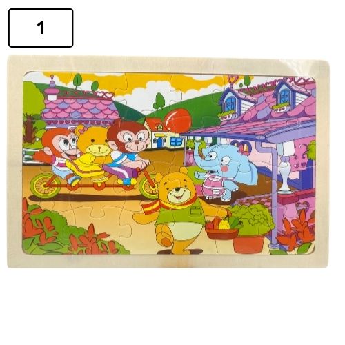 Rompecabezas infantil pequeno de madera 1