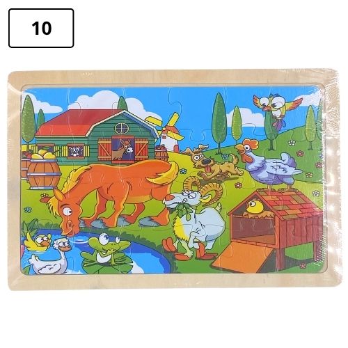Rompecabezas infantil pequeno de madera 10