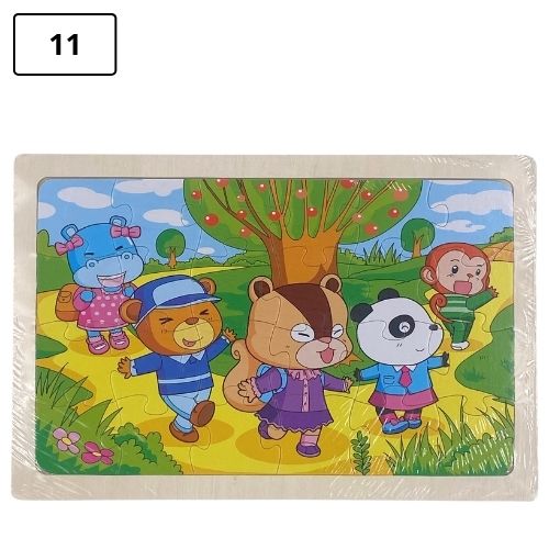 Rompecabezas infantil pequeno de madera 11