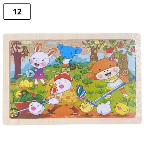 Rompecabezas infantil pequeno de madera 12