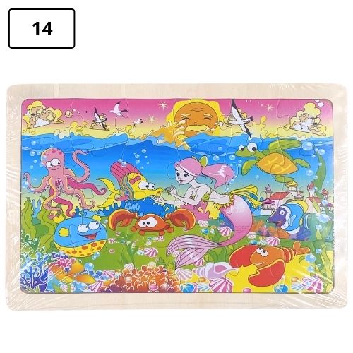 Rompecabezas infantil pequeno de madera 14