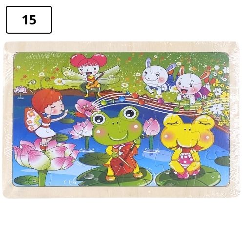 Rompecabezas infantil pequeno de madera 15