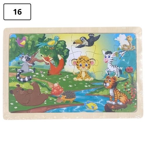Rompecabezas infantil pequeno de madera 16