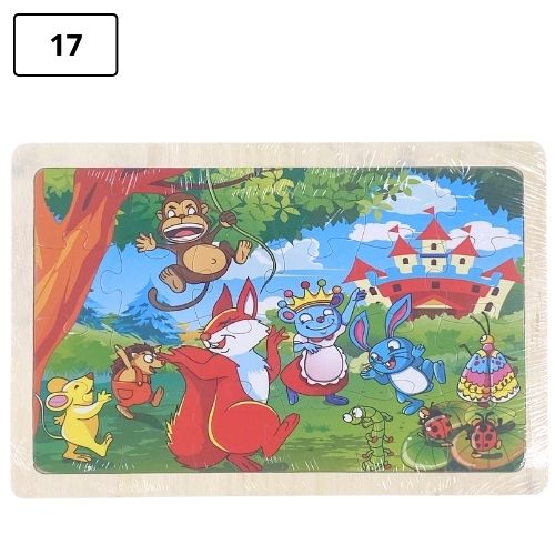 Rompecabezas infantil pequeno de madera 17