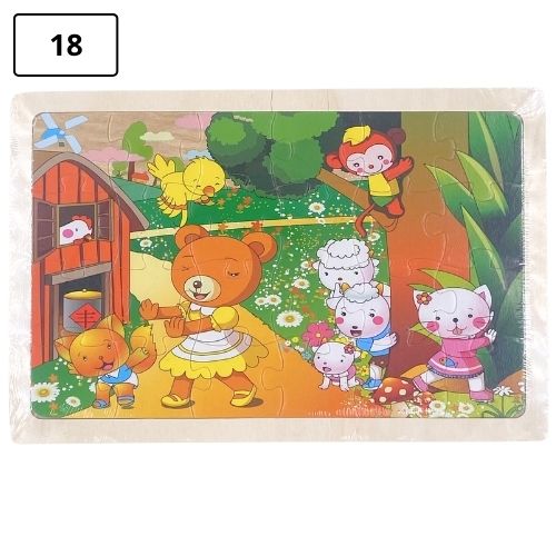 Rompecabezas infantil pequeno de madera 18