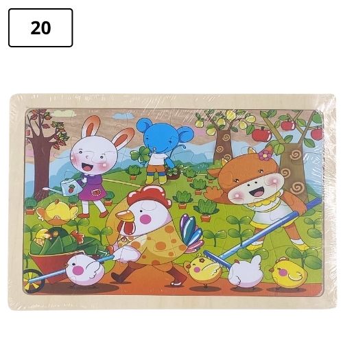 Rompecabezas infantil pequeno de madera 20