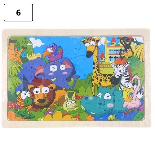 Rompecabezas infantil pequeno de madera 6