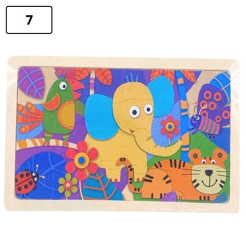 Rompecabezas infantil pequeno de madera 7