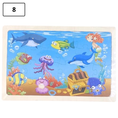 Rompecabezas infantil pequeno de madera 8
