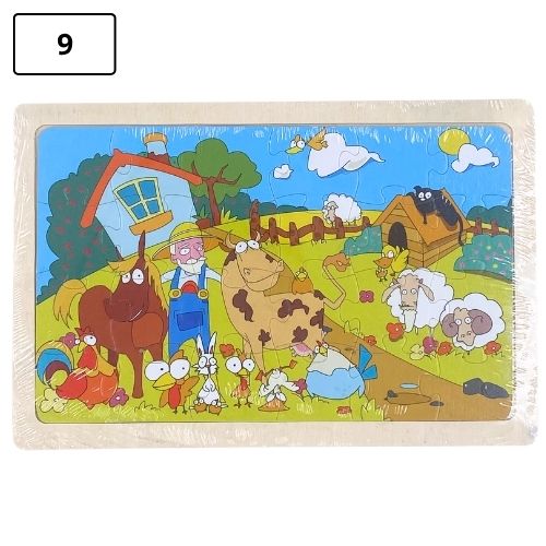Rompecabezas infantil pequeno de madera 9