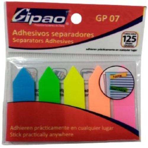 Separadores adhesivos gipao en paquete de varios colores paquete co color piel