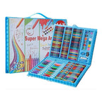 Set arte para uso escolar azul 168 piezas