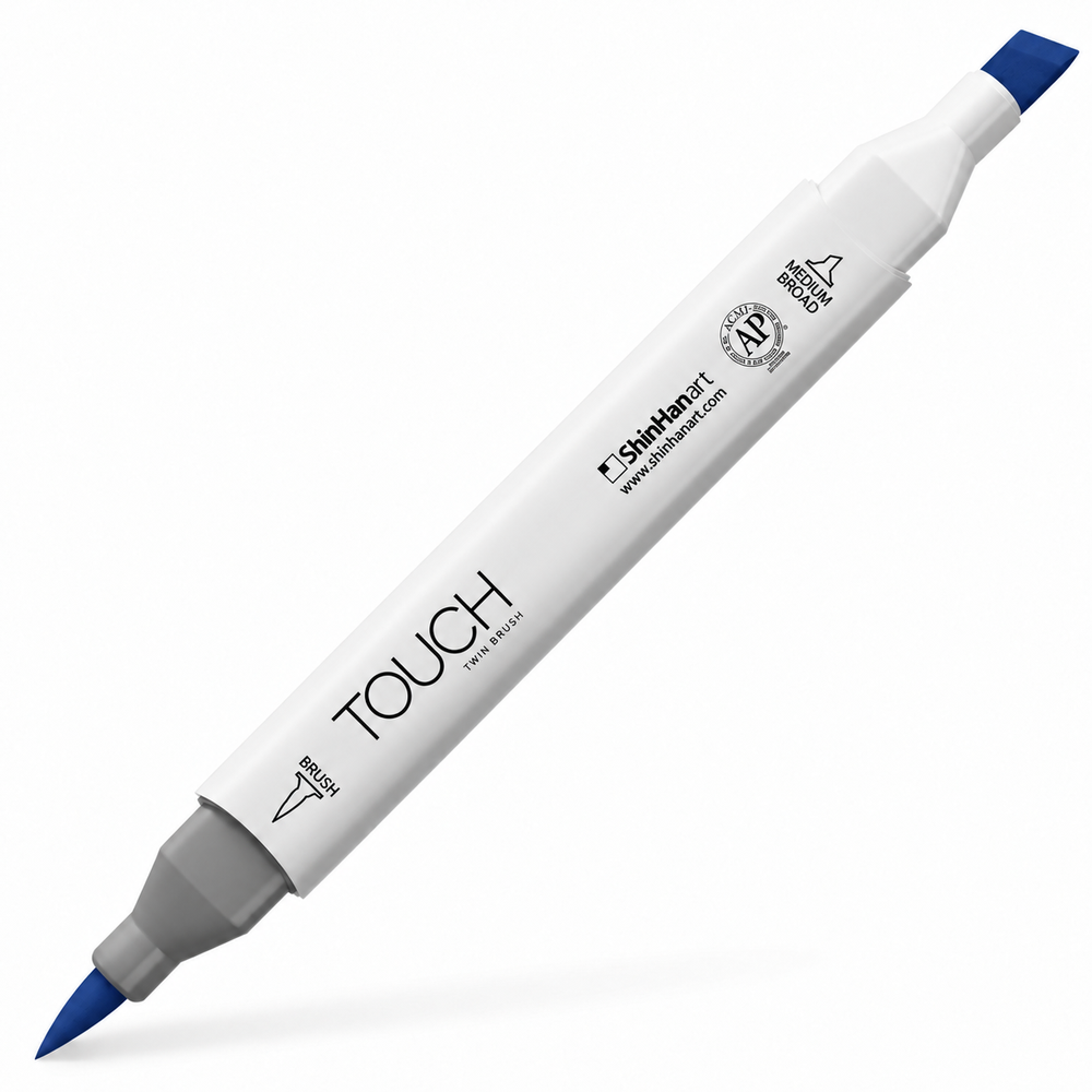 Marcador ShinHan TOUCH TWIN BRUSH PB69 PRUSSIAN BLUE, unidad, imagen referencial