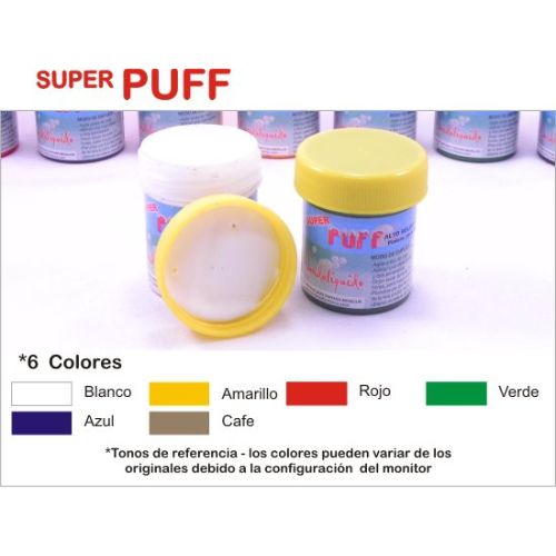Super puff 30 cc colores