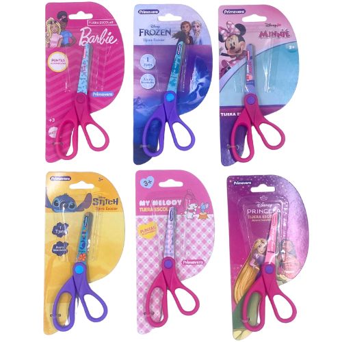 Tijeras escolares de personajes Disney femenino marca primavera