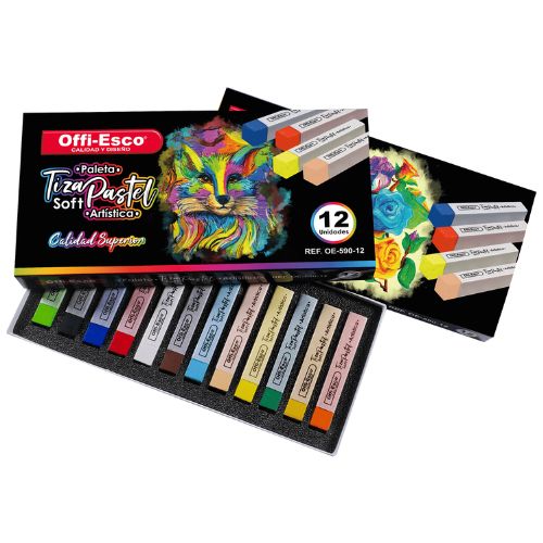 Tiza pastel soft artitico offi esco x12