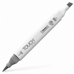 Marcador ShinHan TOUCH TWIN BRUSH GG7 GREEN GREY - vista principal. Imagen referencial generada.