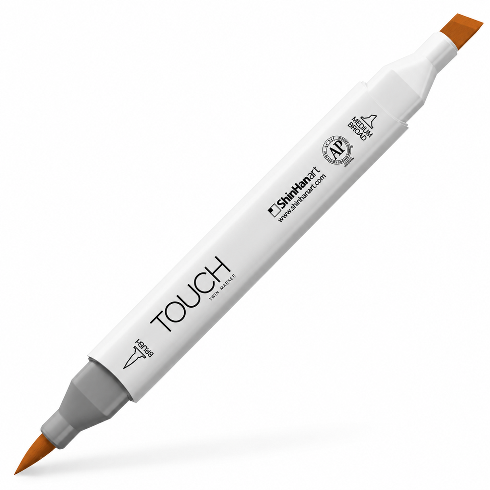 Marcador ShinHan TOUCH TWIN BRUSH BR103 POTATO BROWN - vista principal. Imagen referencial generada.