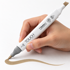 Marcador ShinHan TOUCH TWIN BRUSH BR116 CLAY - ejemplo de uso. Imagen referencial generada.