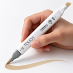 Marcador ShinHan TOUCH TWIN BRUSH BR115 FLAX - ejemplo de uso. Imagen referencial generada.