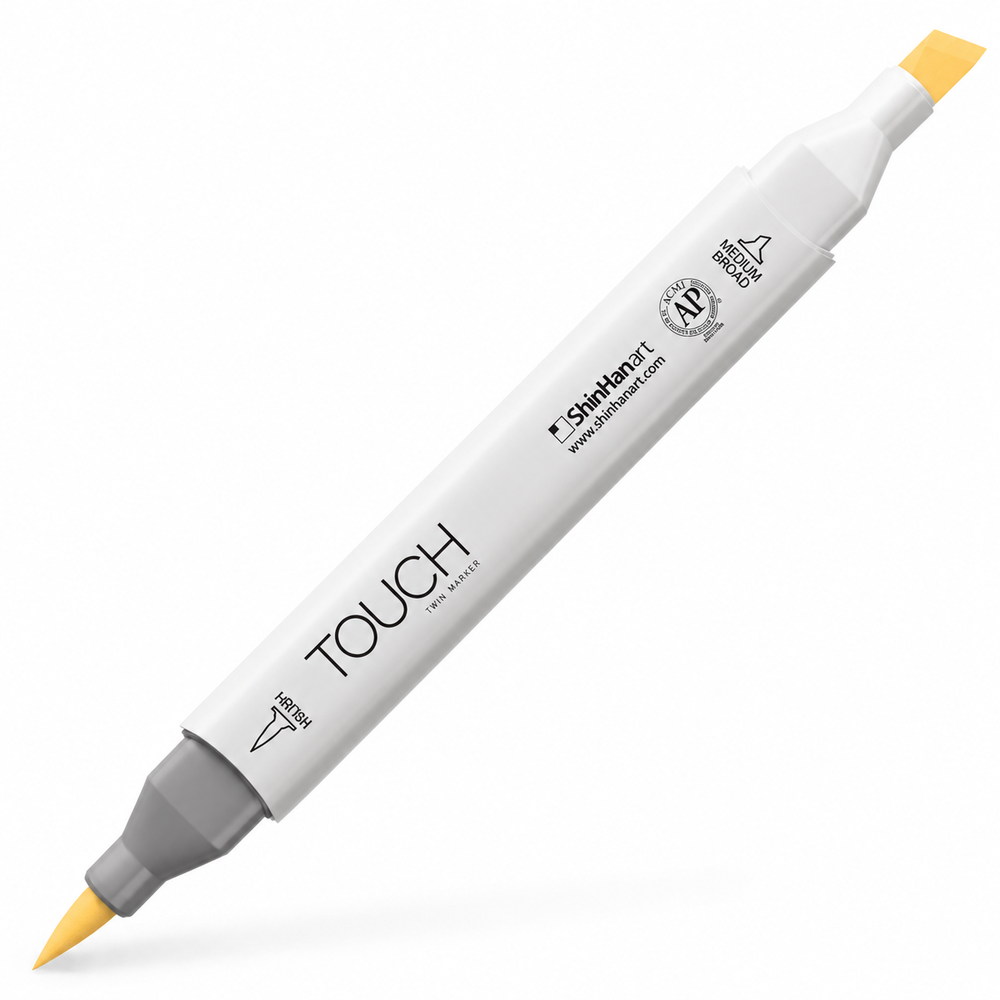 Marcador ShinHan TOUCH TWIN BRUSH Y36 CREAM - vista principal. Imagen referencial.