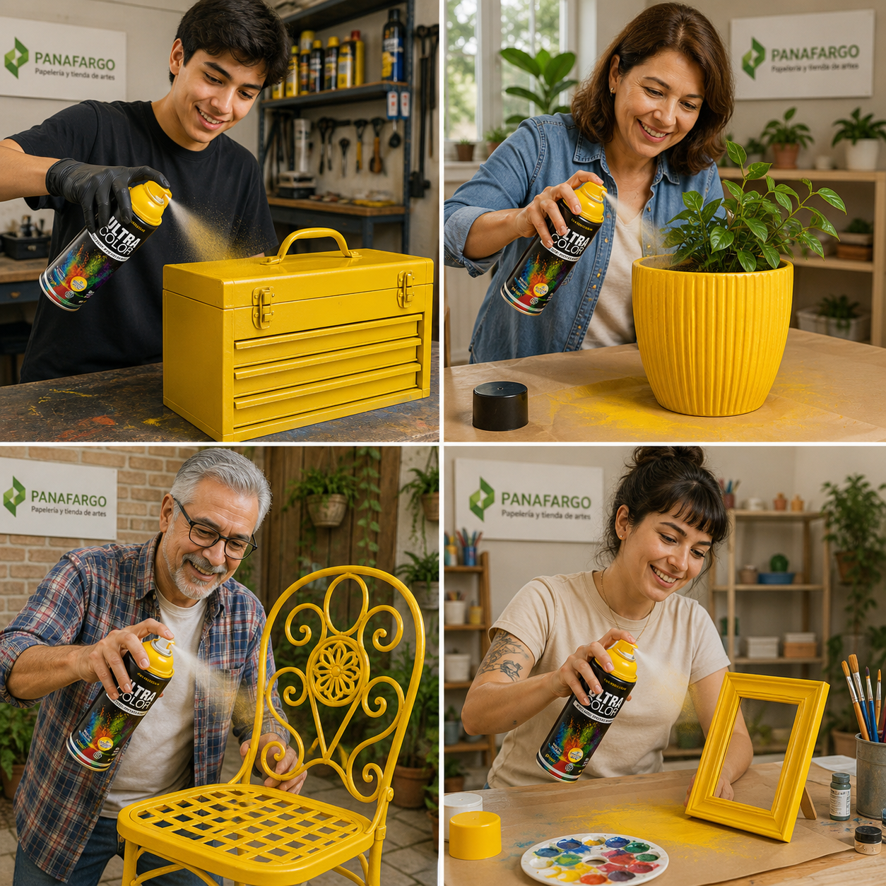 Usos de Laca Ultra Color Amarillo Medio en proyectos de pintura y renovación