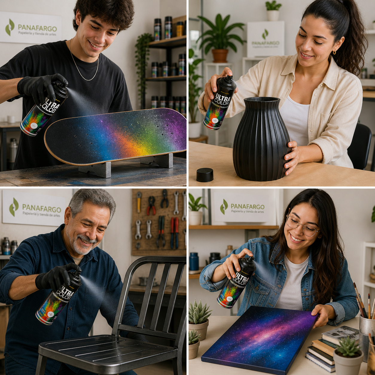 Pintura en aerosol Ultra Color negro brillante código 39 400 ml