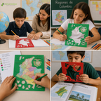 Ejemplos de uso de plantilla de Colombia Morrison en actividades escolares y educativas