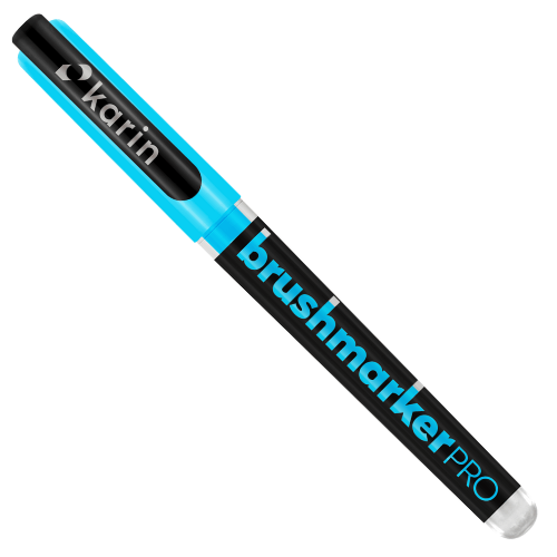 Marcadores-punta-pincel-karin-para-lettering-neon-azul-Panafargo
