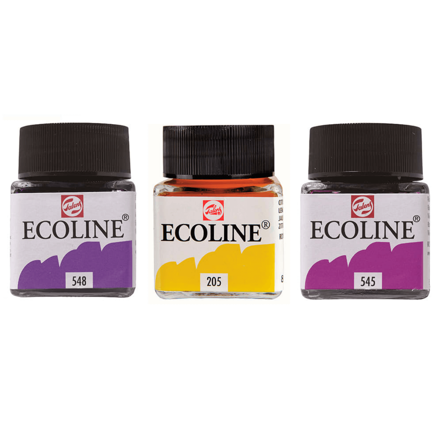 Acuarela líquida Ecoline - Pack 5 colores básicos - Three Feelings