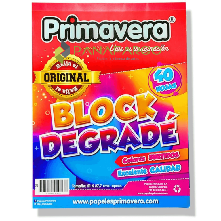 Block  Degrade Paper Kids Primavera Carta