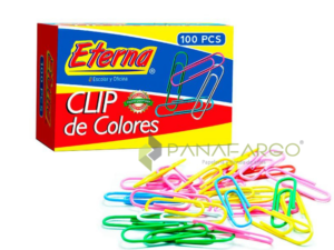 Clip Gancho de Colores 33 mm Eterna 100 und + Panafargo