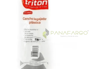 Gancho Legajador Plástico Triton Bolsa Por 20 Unidades + Panafargo