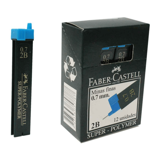 Minas Faber Castell 0.7 mm Polymerizadas caja + Panafargo