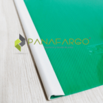 Carpeta Bisel Carta y Oficio Plastica verde detalle + Panafargo