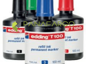 Tinta Edding Para Marcador Permanente 100 ml 4 colores + Panafargo
