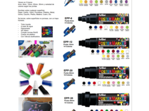 Marcador de vinilo Artline Poster Marker en todos los tamaños y colores pdf + Panafargo