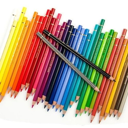 Estuche de metal con 36 lápices de color Polychromos