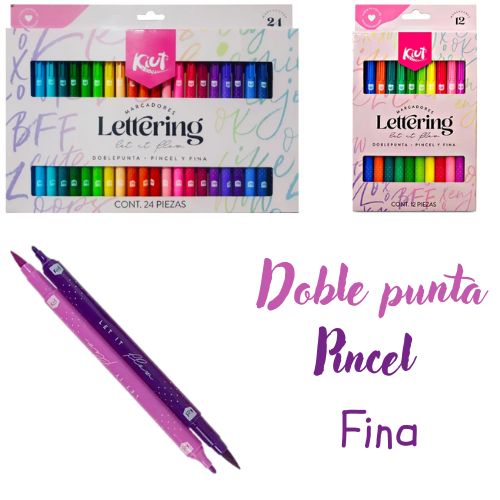 Marcadores Ohuhu Watercolor Doble Punta -Brush y Tip- (Set de 60